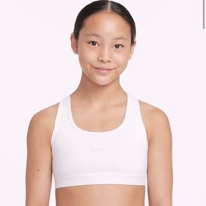 Girls Nike White Sports Bra